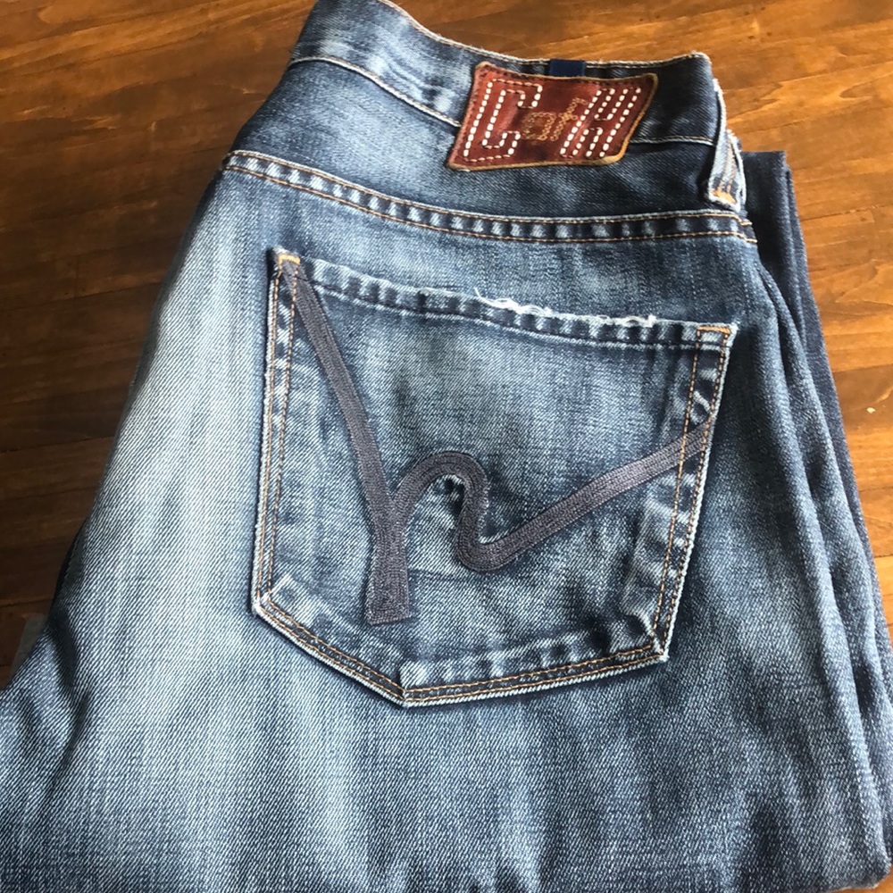 CITIZENS OF HUMANITY Evans Jeans 5-Pocket Blue Denim 34/29